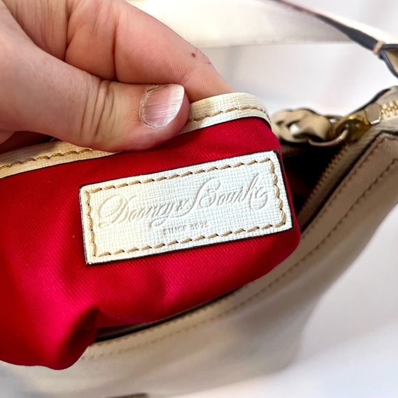 Dooney & Bourke Creamy White Leather Hobo Shoulder Bag - Picture 9 of 12